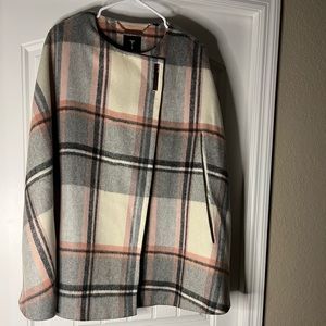 Ted Baker plaid cape. One size fits most.